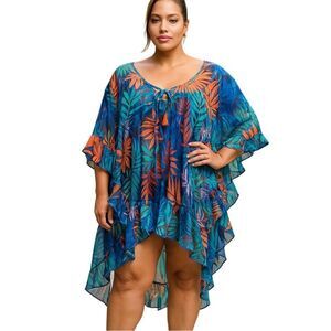 CZ Collection Women’s Gauzy Beach Cover Up Size 2XL